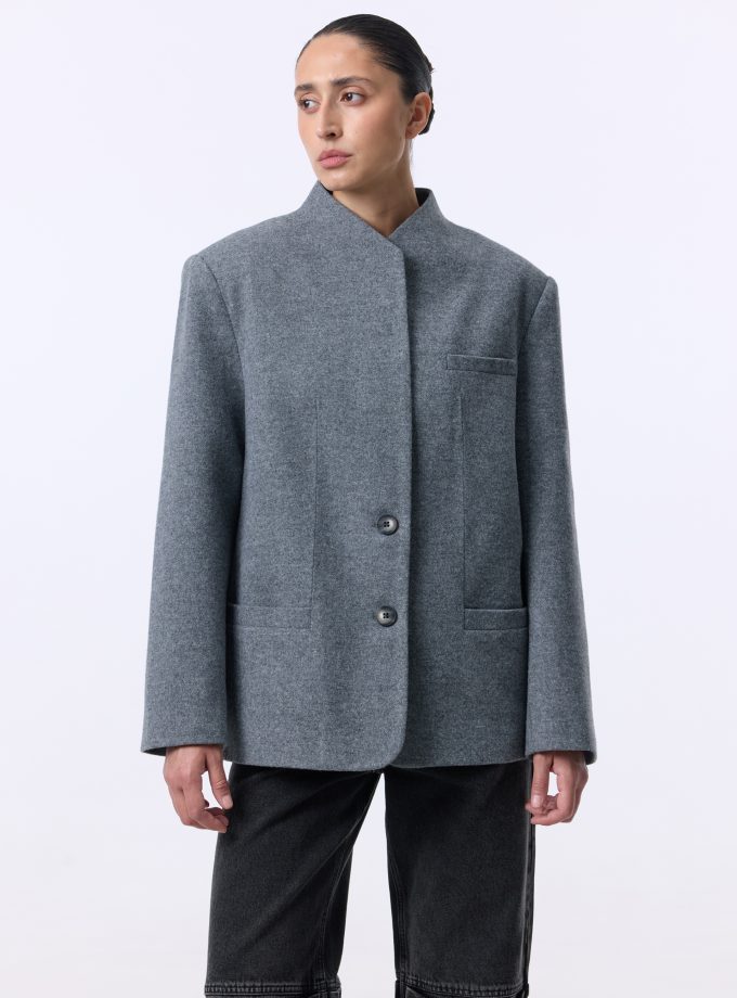 Пальто-жакет Bazhane Lucid jacket сірий