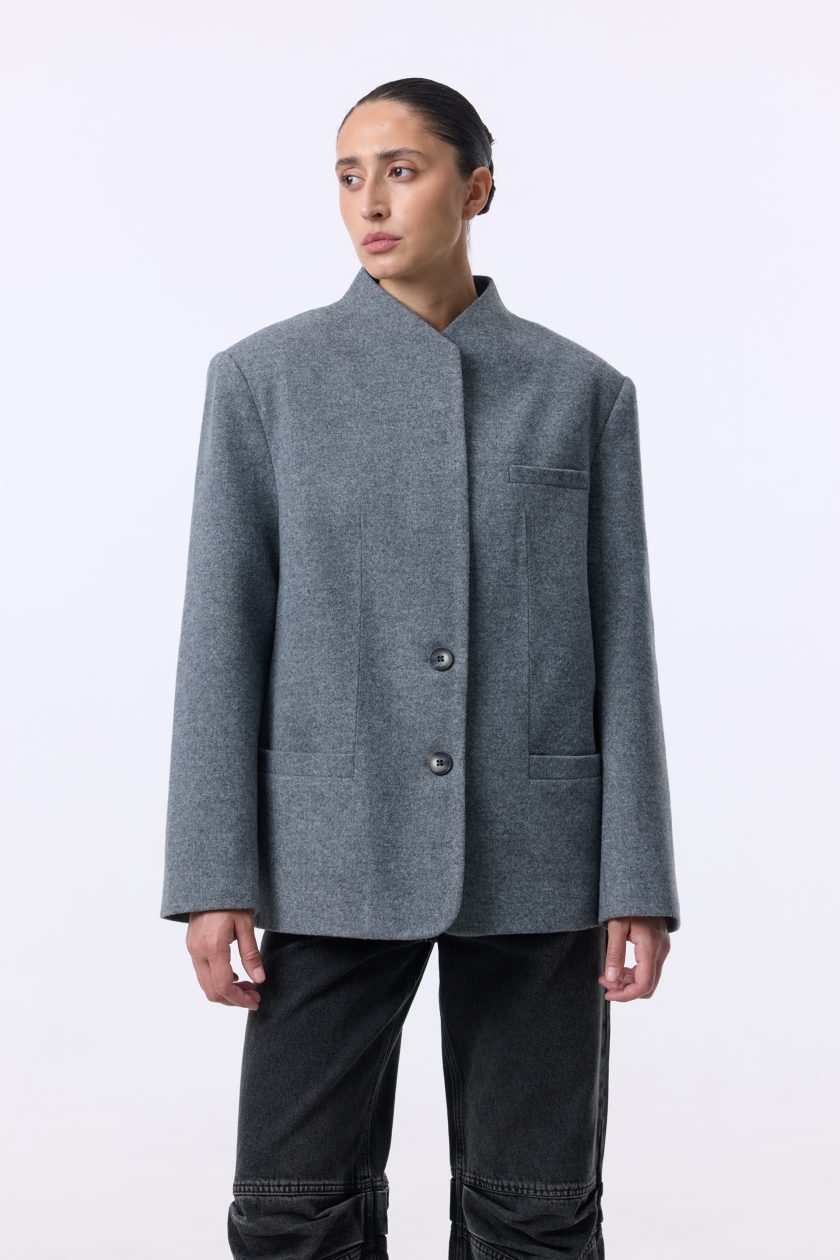Пальто-жакет Bazhane Lucid jacket сірий
