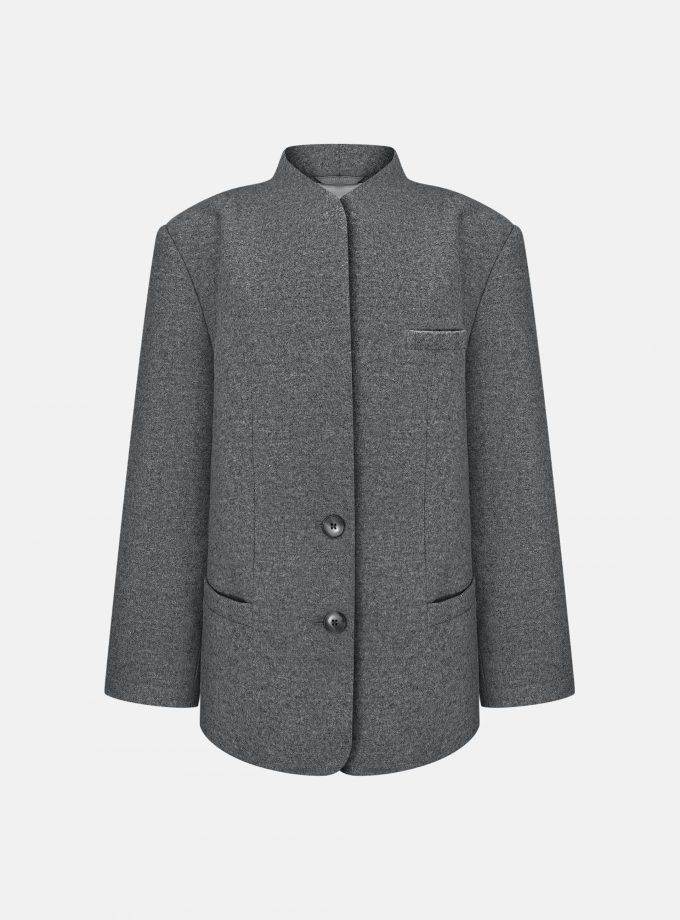 Пальто-жакет Bazhane Lucid jacket сірий
