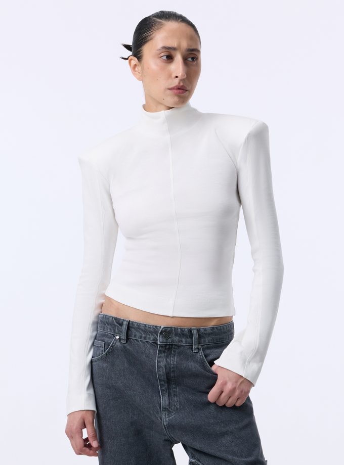 Лонгслів Bazhane Fearless longsleeve молочний