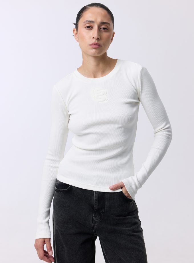 Лонгслів Bazhane longsleeve молочний