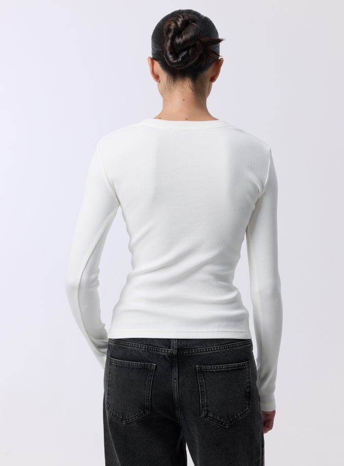 Лонгслів Bazhane longsleeve молочний