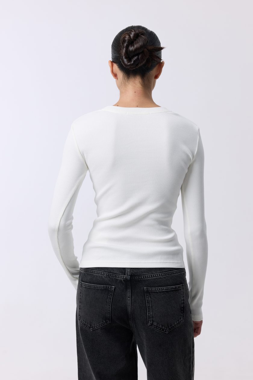 Лонгслів Bazhane longsleeve молочний - Зображення 2