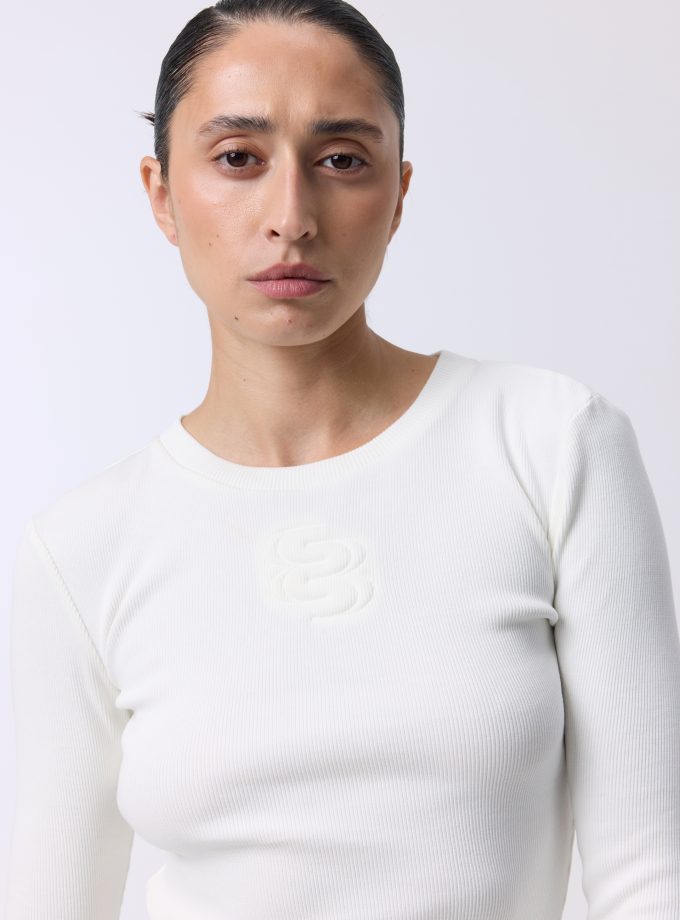 Лонгслів Bazhane longsleeve молочний