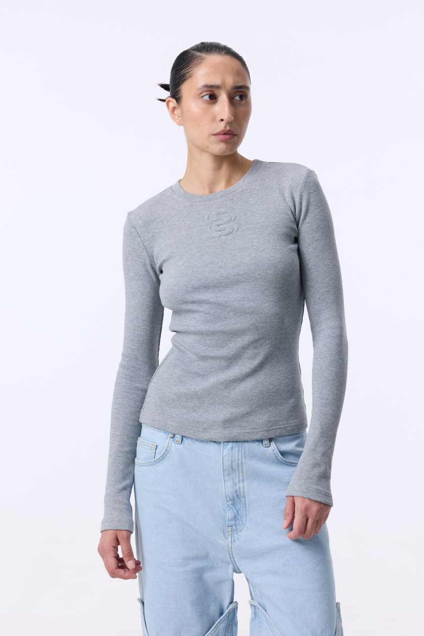 Лонгслів Bazhane longsleeve світло-сірий