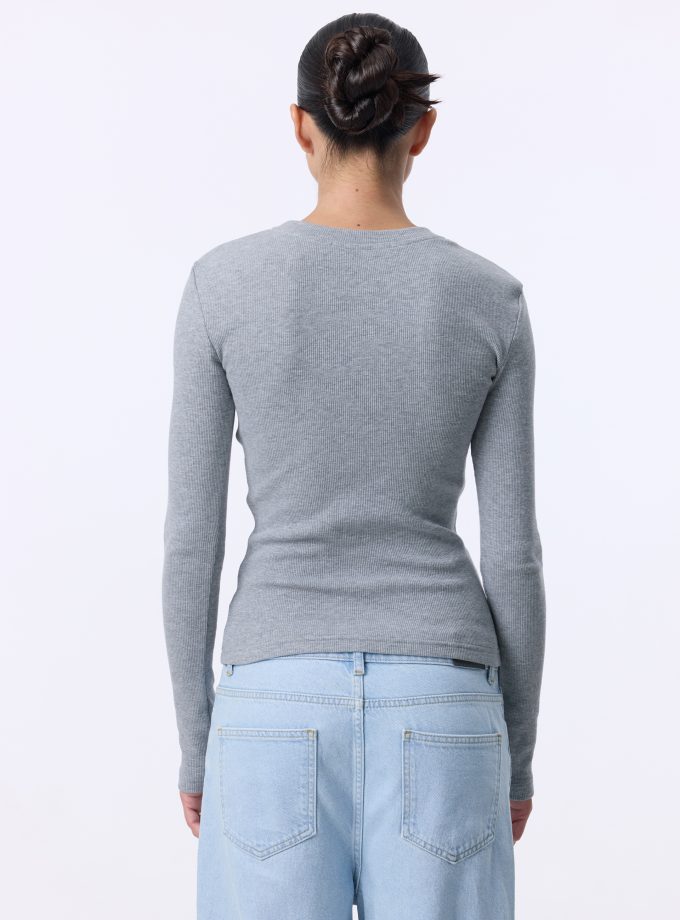 Лонгслів Bazhane longsleeve світло-сірий