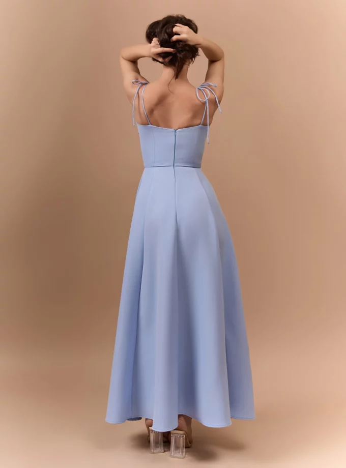 Сукня bustier_brand Pearl блакитна