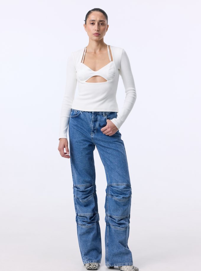 Джинси Bazhane Bulky jeans синій