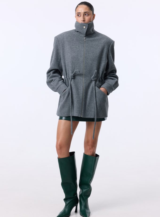 Пальто-парка Bazhane Mackintosh jacket сірий