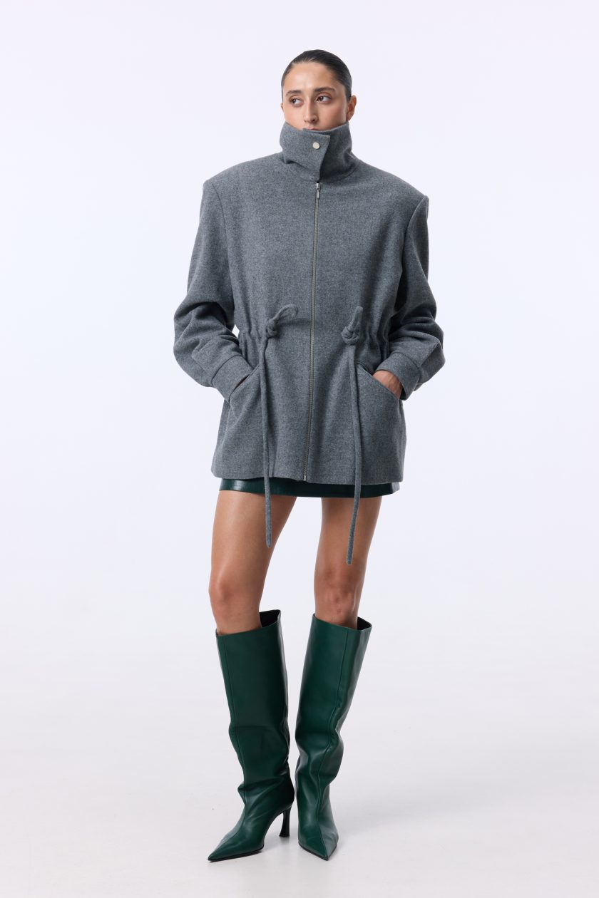Пальто-парка Bazhane Mackintosh jacket сірий