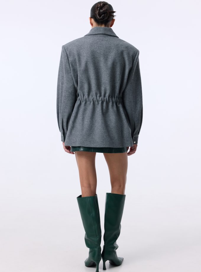 Пальто-парка Bazhane Mackintosh jacket сірий