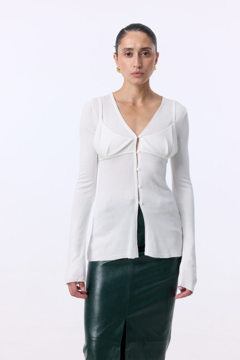 Кардиган Bazhane Lush cardigan молочний