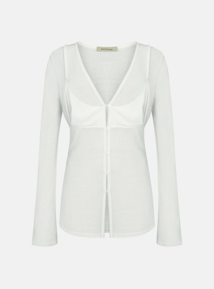 Кардиган Bazhane Lush cardigan молочний