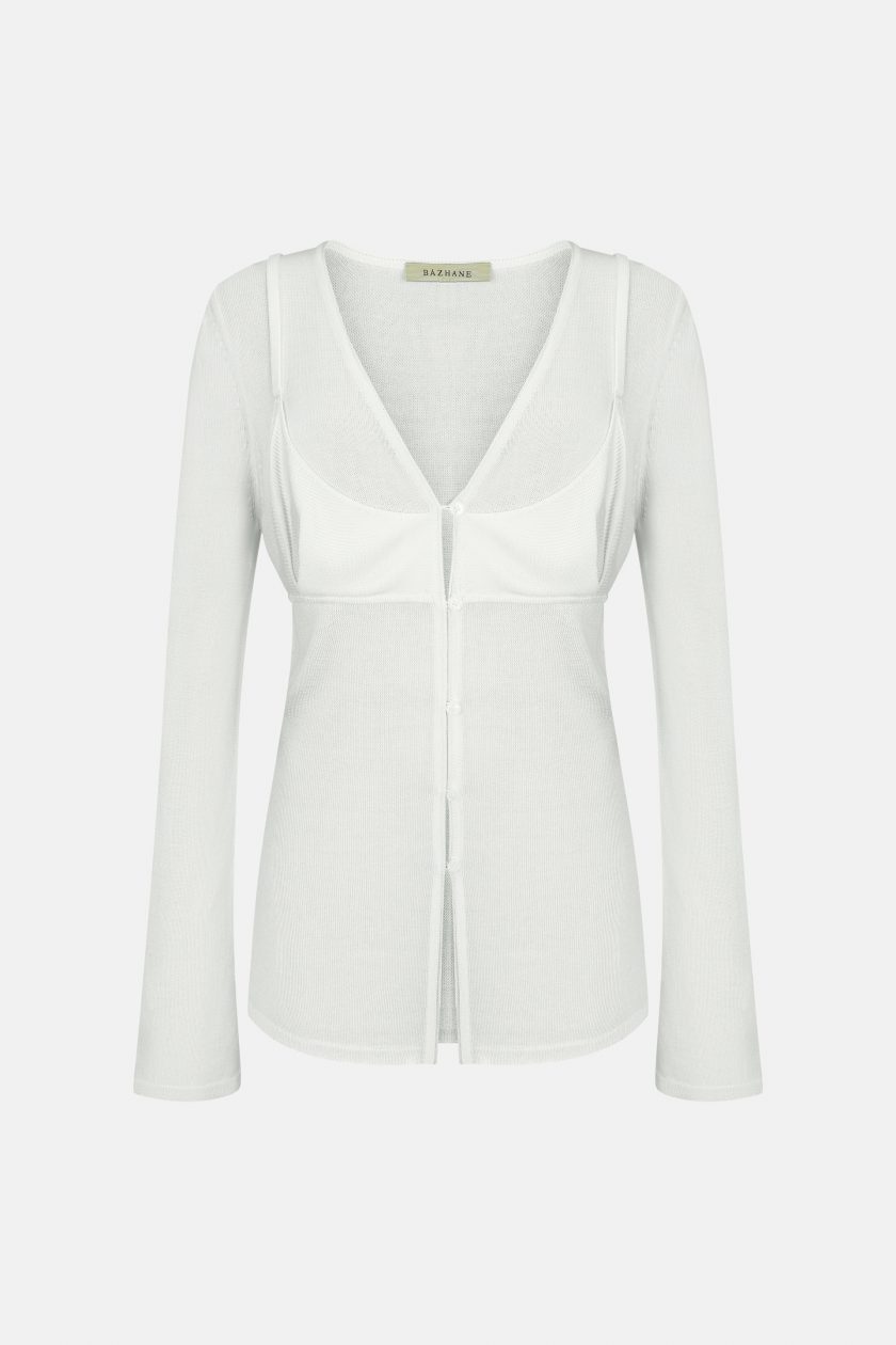 Кардиган Bazhane Lush cardigan молочний - Зображення 3
