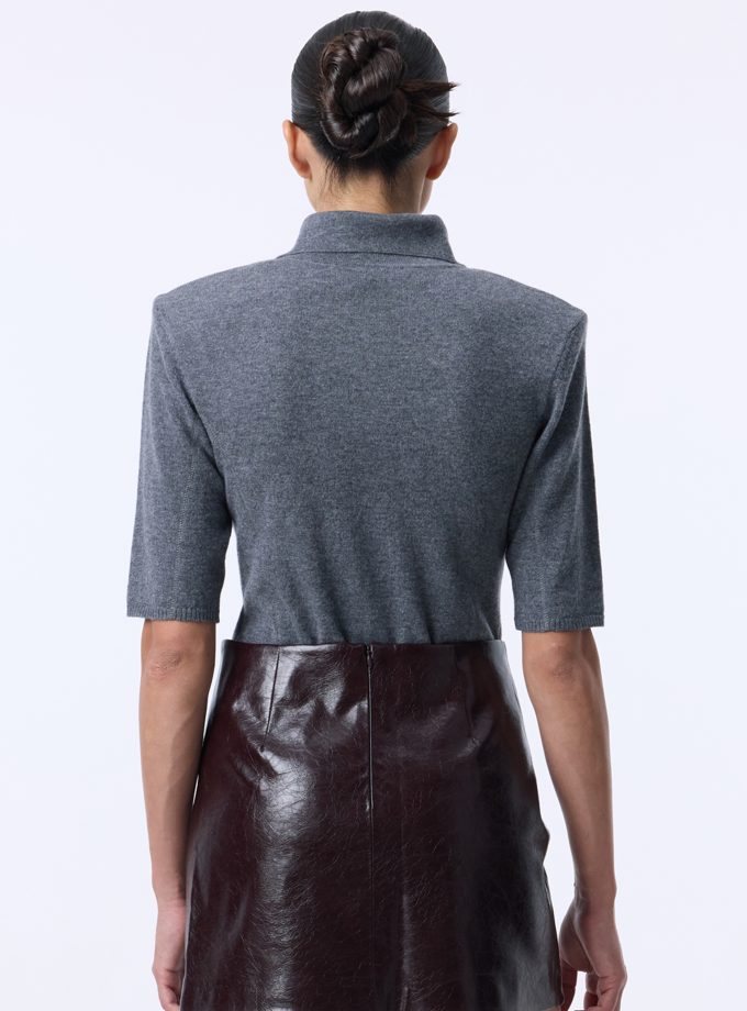 Поло Bazhane Cardinal polo з коротким рукавом сірий