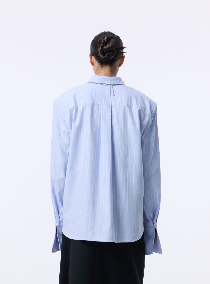 Сорочка Bazhane Stirdy shirt блакитний у смужку