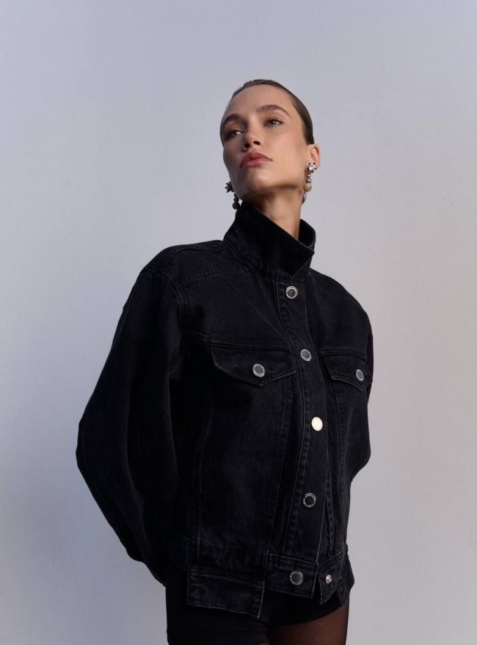 Куртка Aisenberg denim Hit чорна