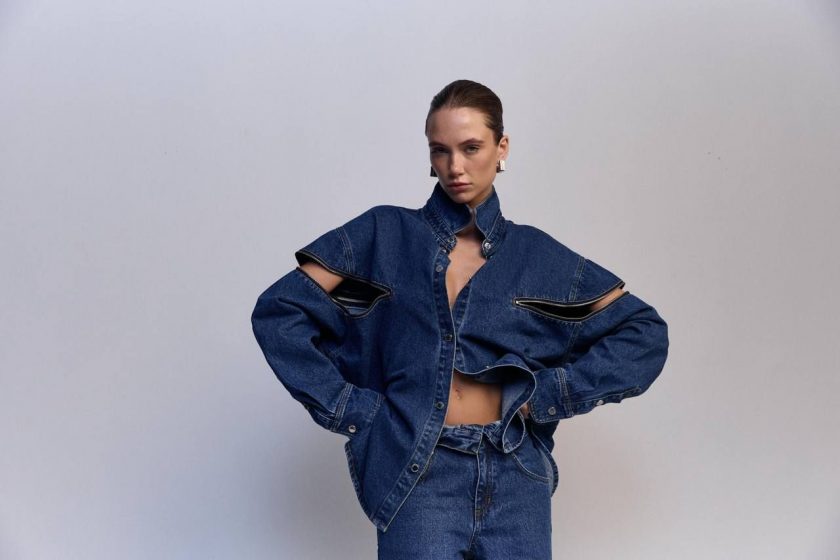 Сорочка Aisenberg denim Zip синя