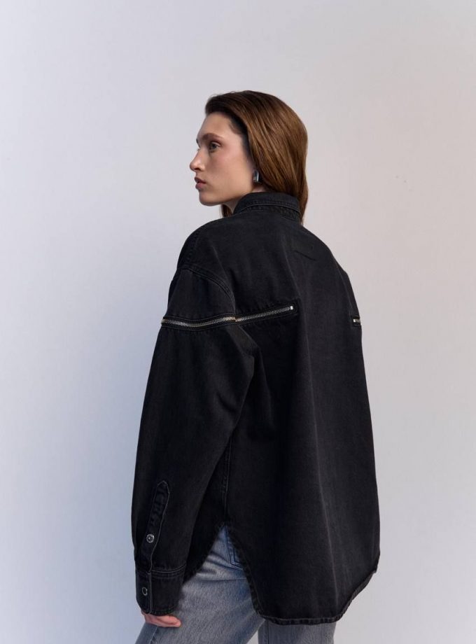 Сорочка Aisenberg denim Zip чорна