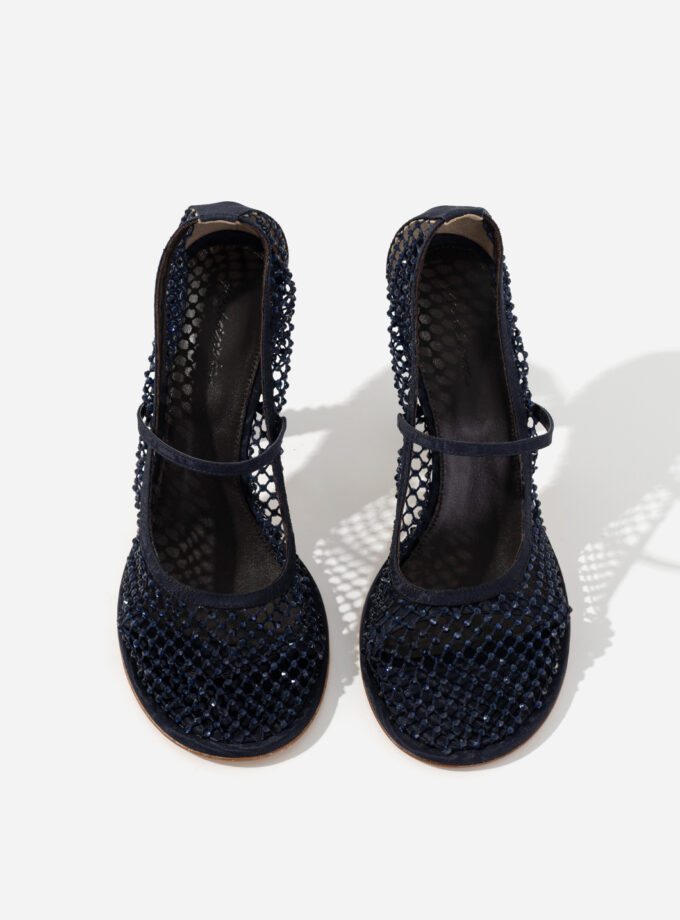 Туфлі Kachorovska JERRY сині з кристалами