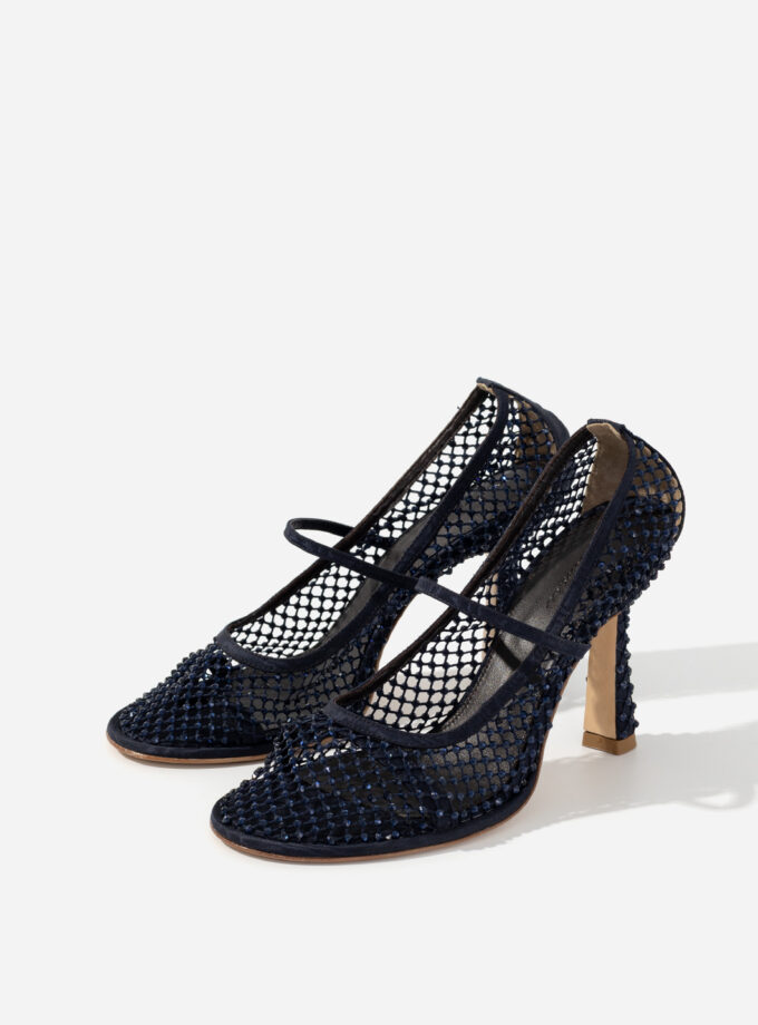 Туфлі Kachorovska JERRY сині з кристалами