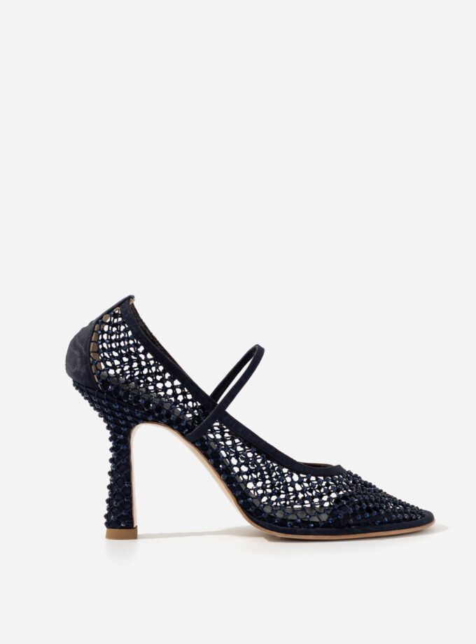 Туфлі Kachorovska JERRY сині з кристалами