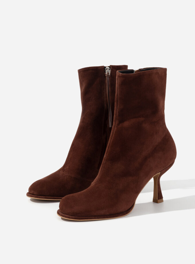 Черевики Kachorovska BLANCA темно-коричневі замшеві