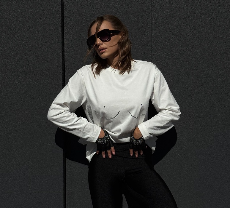 Лонг Zigzag бюст молочний - Зображення 2