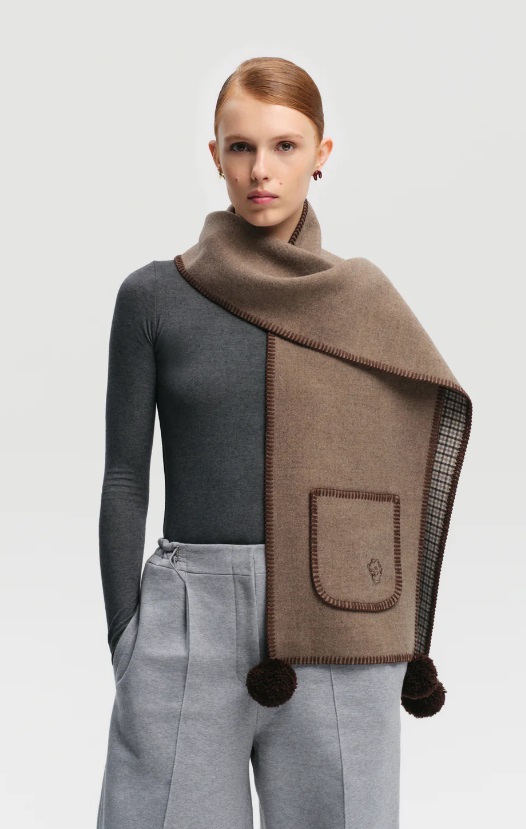 Шарф Gunia кашеміровий коричневий