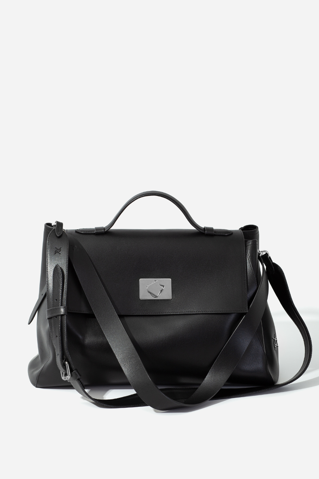 Сумка Kachorovska Ernestina Bag шкіра чорна/срібло