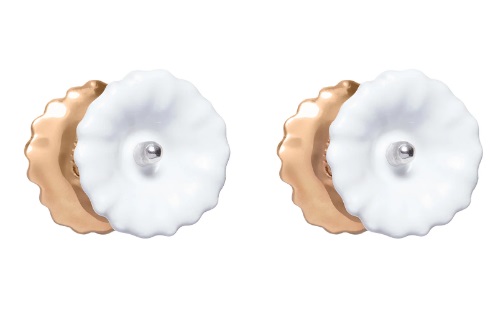 Сережки Gunia подвійні Мальва