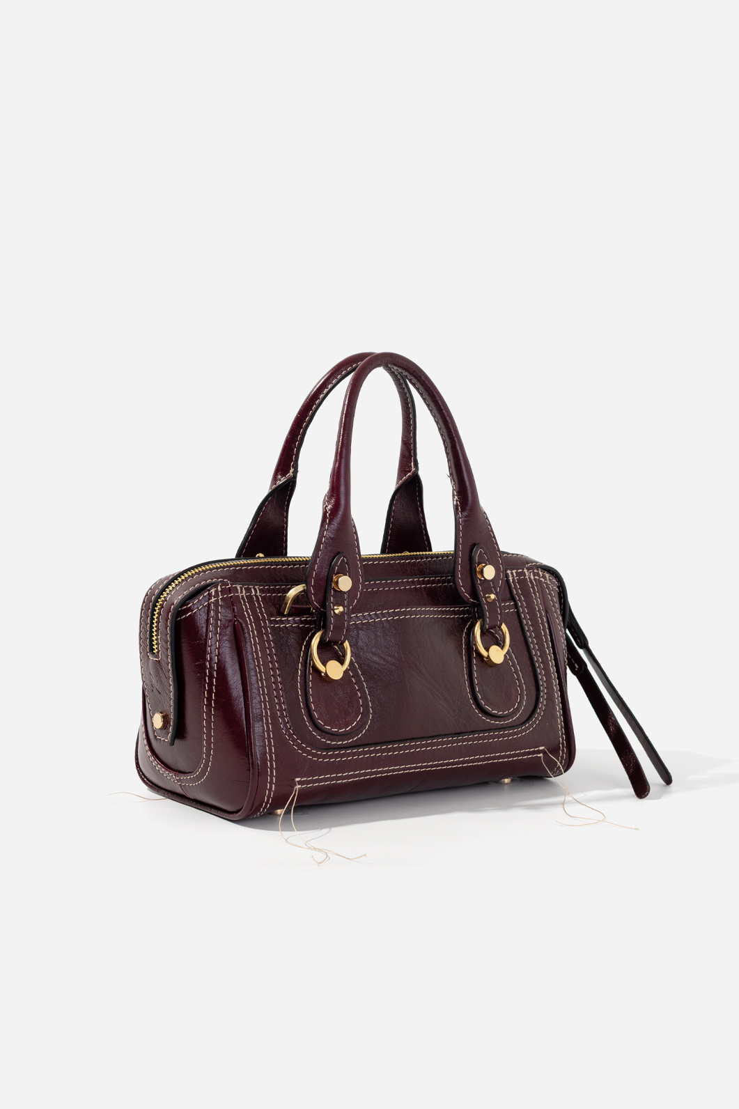 Сумка Kachorovska Donna Bag mini бордова Gia золото