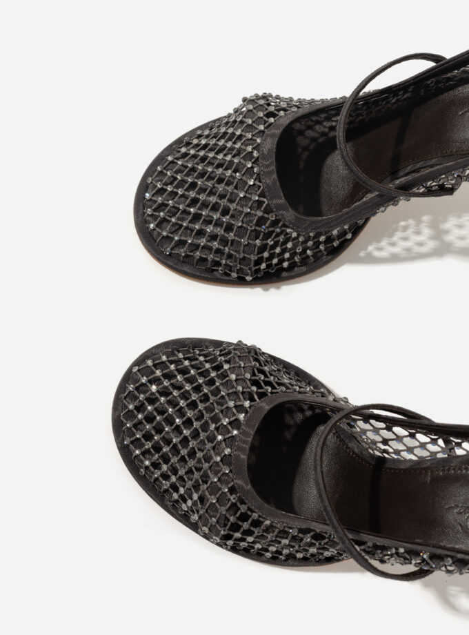 Туфлі Kachorovska JERRY сірі з кристалами