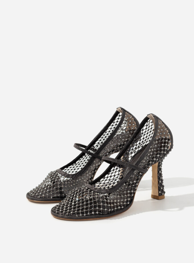 Туфлі Kachorovska JERRY сірі з кристалами