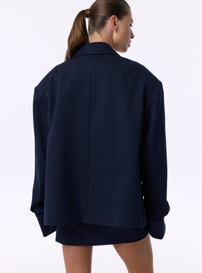 Спідниця Bazhane з високою посадкою міні синій