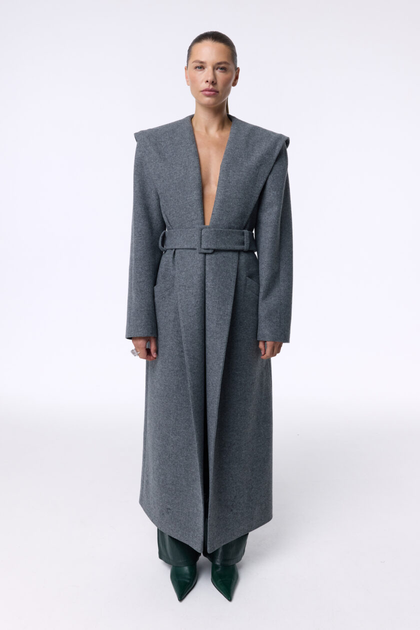 Пальто Bazhane Free-spirited coat сірий