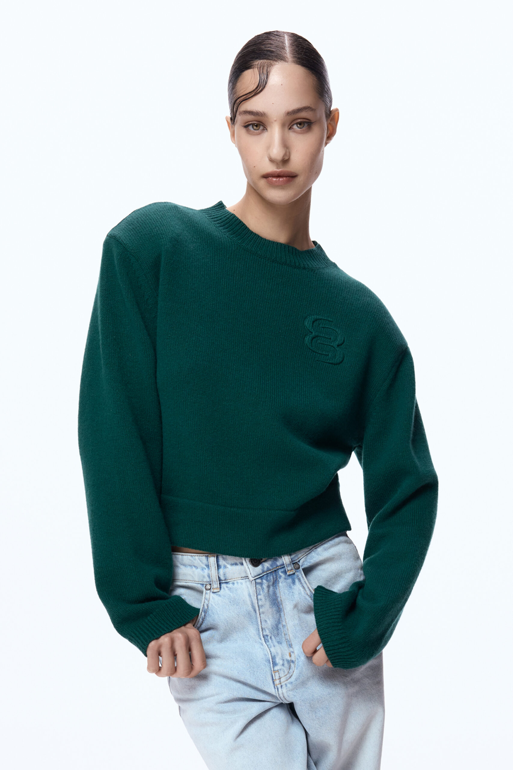 Светер Bazhane Pumped sweater зелений