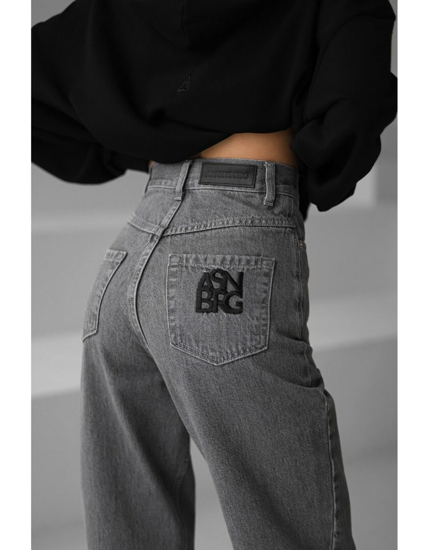 Джинси Aisenberg denim банани сірі - Зображення 3