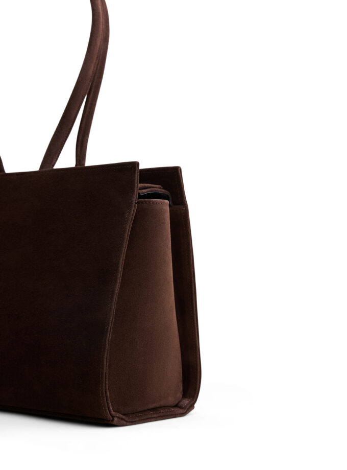 Сумка Poelle Carolyn Tote Bag medium коричневий замша