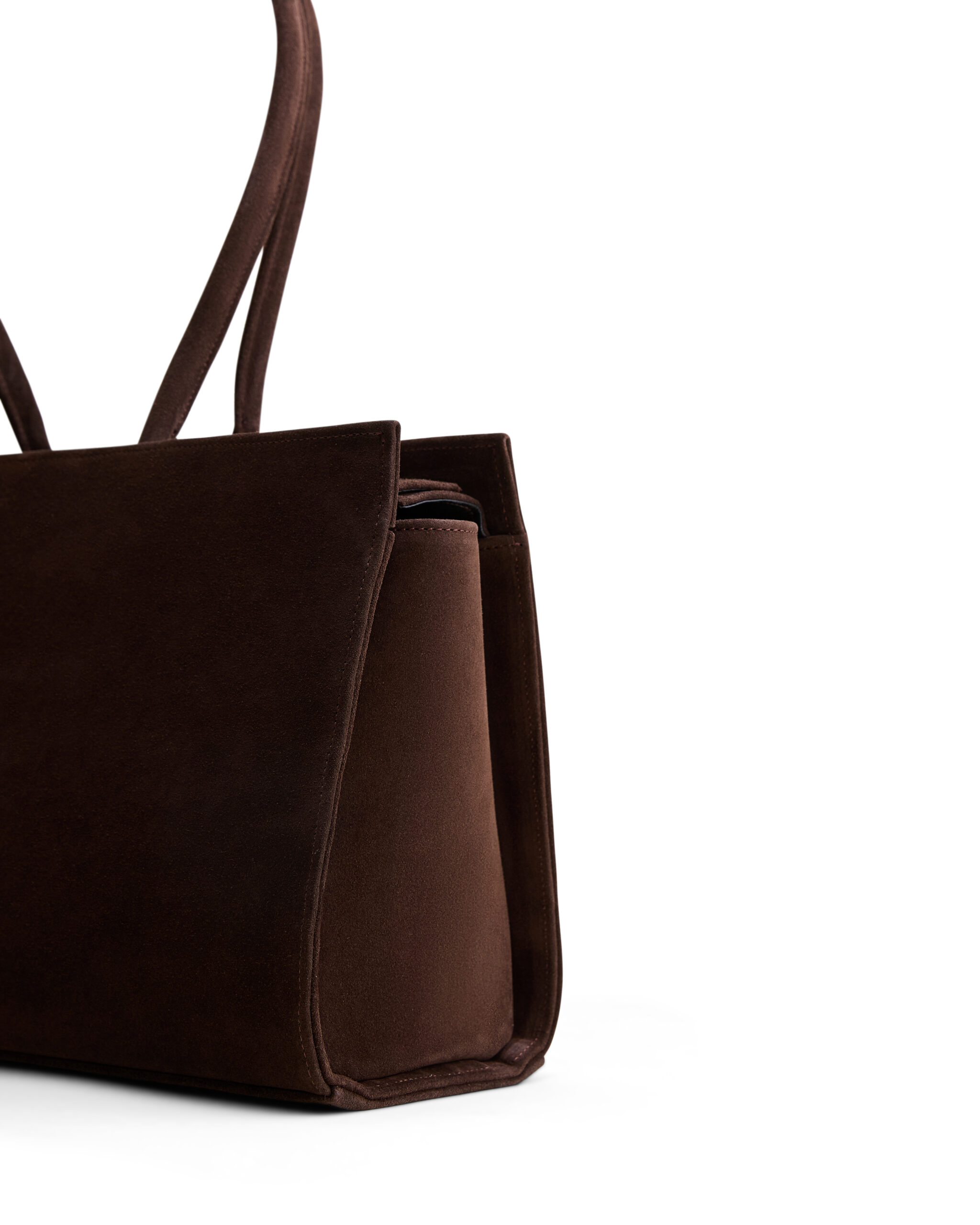 Сумка Poelle Carolyn Tote Bag medium коричневий замша - Зображення 3