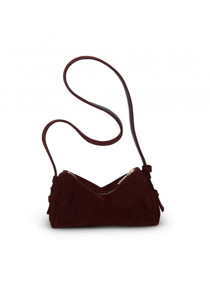 Сумка Poelle Josy bag марсала замш