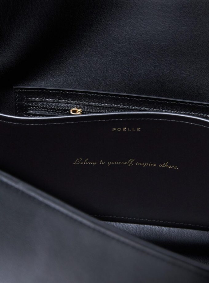 Сумка Poelle Untitled  bag чорний шкіра