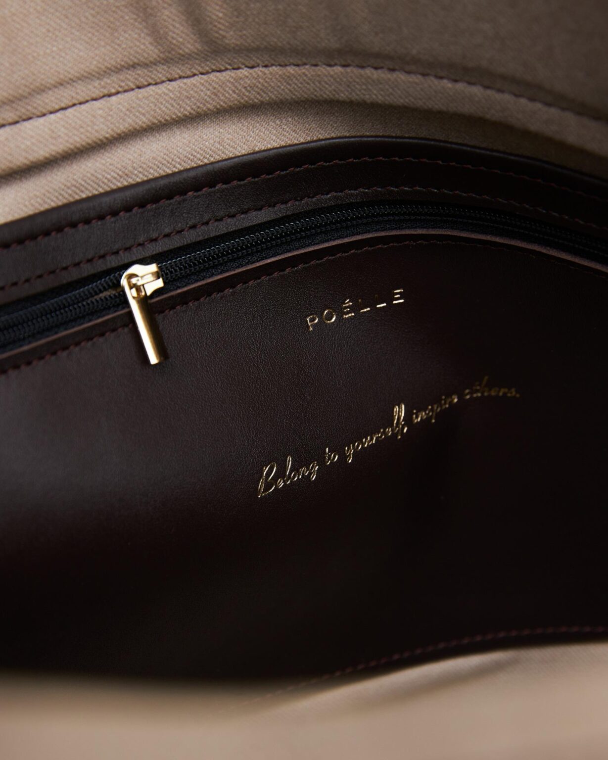 Сумка Poelle Carolyn Tote Bag medium коричневий замша - Зображення 2