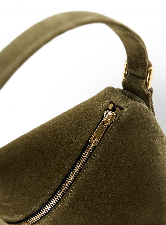 Сумка Poelle Josefine Bag оливковий замш