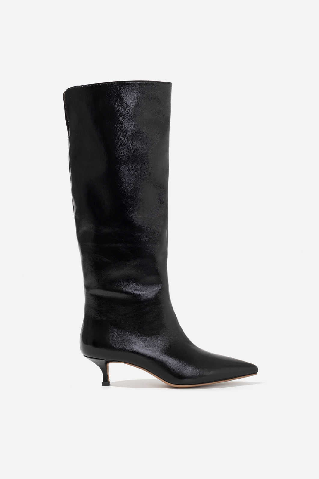 Чоботи Kachorovska CONNIE чорні шкіряні