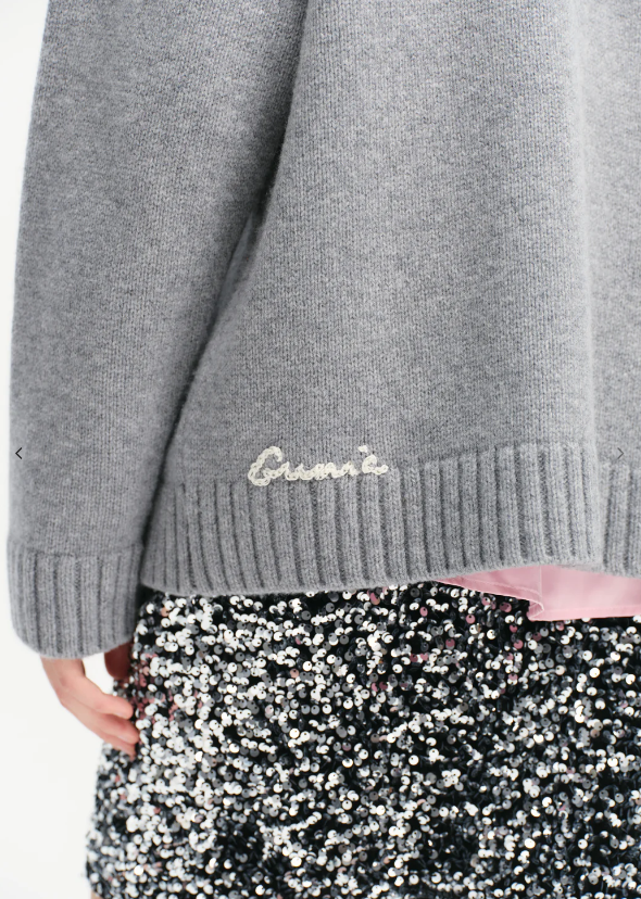 Кардиган Gunia з мереживом сірий