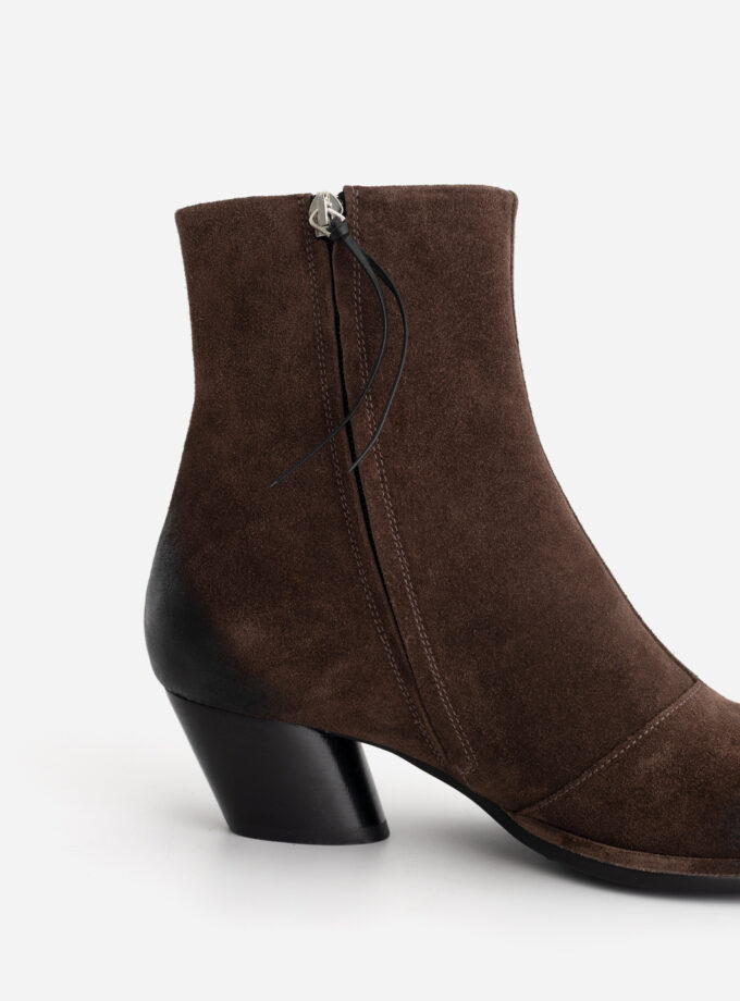 Черевики Kachorovska ROSA темно-коричневі замшеві