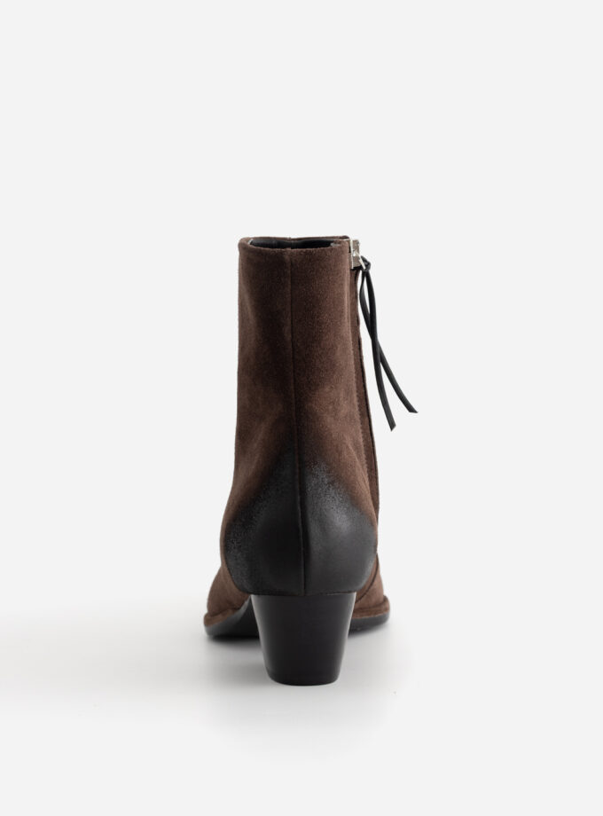 Черевики Kachorovska ROSA темно-коричневі замшеві