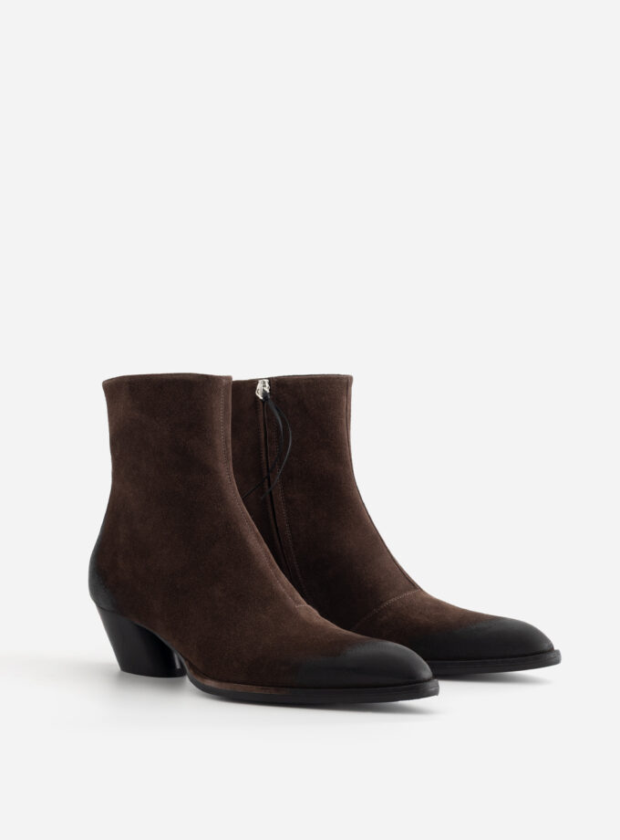 Черевики Kachorovska ROSA темно-коричневі замшеві