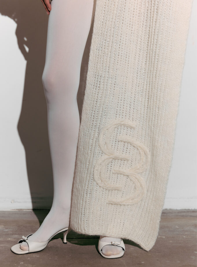 Шарф Bazhane Fluffy scarf молочний